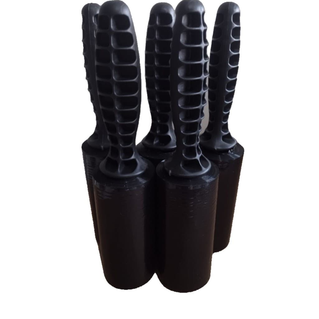 Kit 4 Filme Stretch Preto 10 Cm Com Cabo