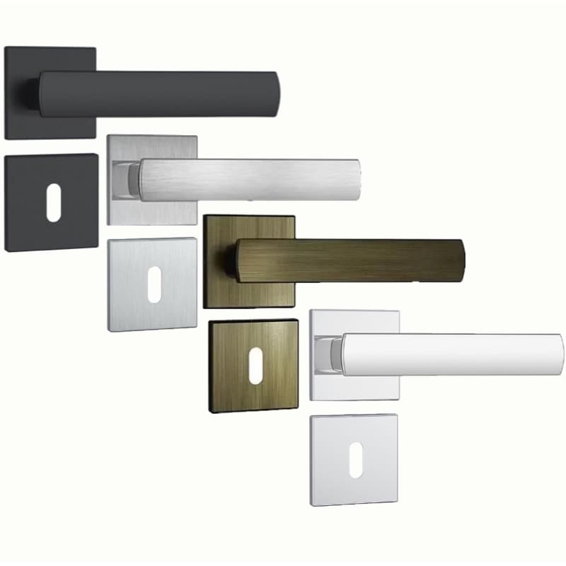 Fechadura Interna Quarto 813/35 Máquina 40mm Roseta Quadrada Aço Inox Stam