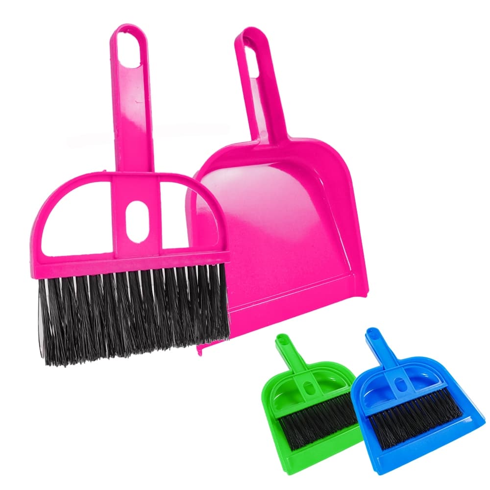 Kit Mini Pá e Vassoura Multiuso