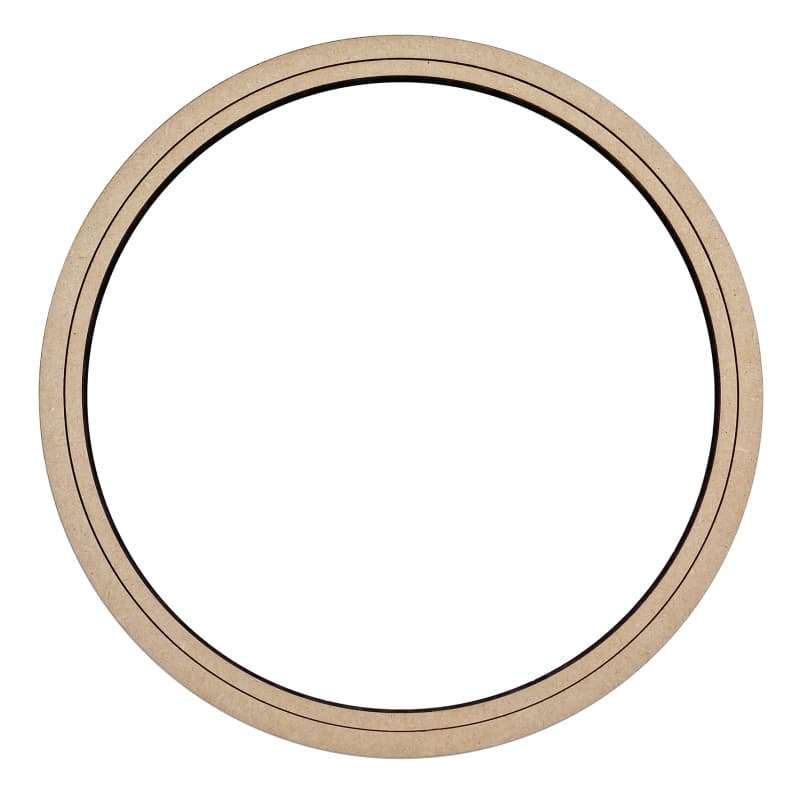 Bastidor em Mdf cru 6 mm Kit com 5 ou 10 unidades redondo ou quadrado crochê moldura bordado porta aliança