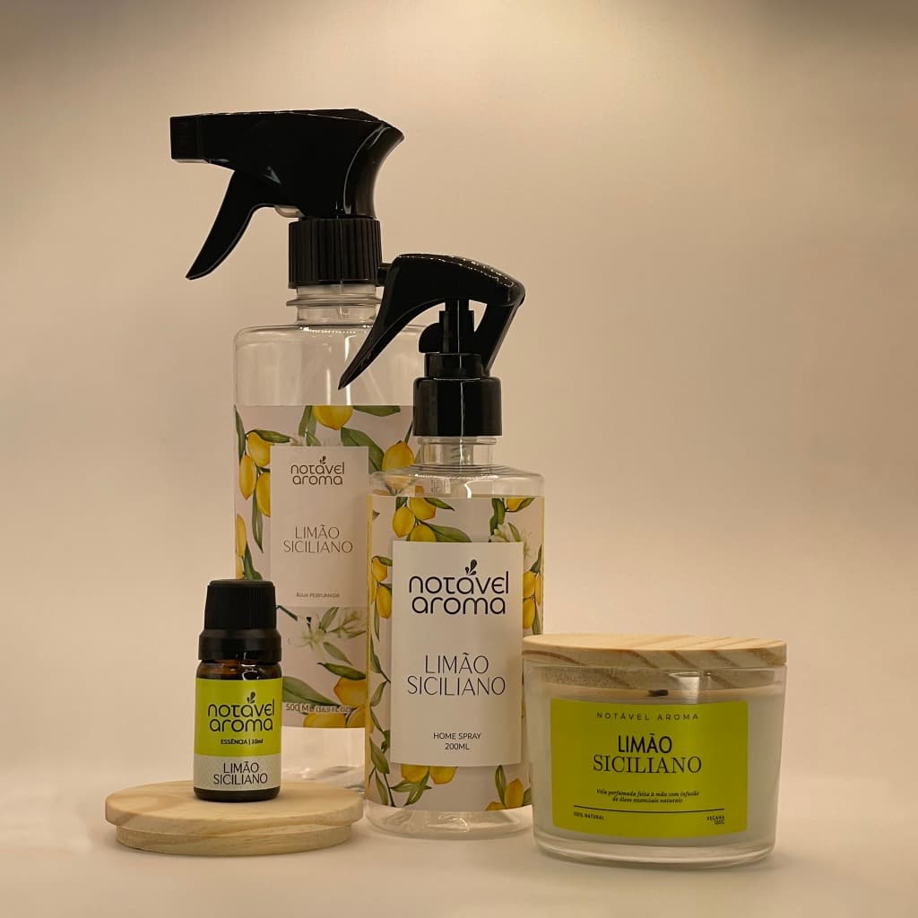 Kit Aromatizante Odorizante Completo Home Presente Spray Essencia Notavel Aroma