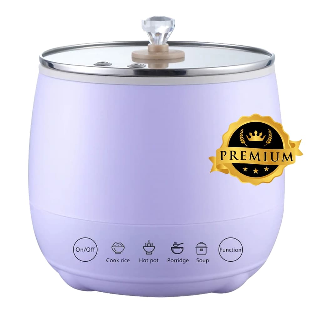 Mini Panela Elétrica De Arroz 350W Cerâmica 1,8 Litros Rice Cooker 110V e 220V PREMIUM