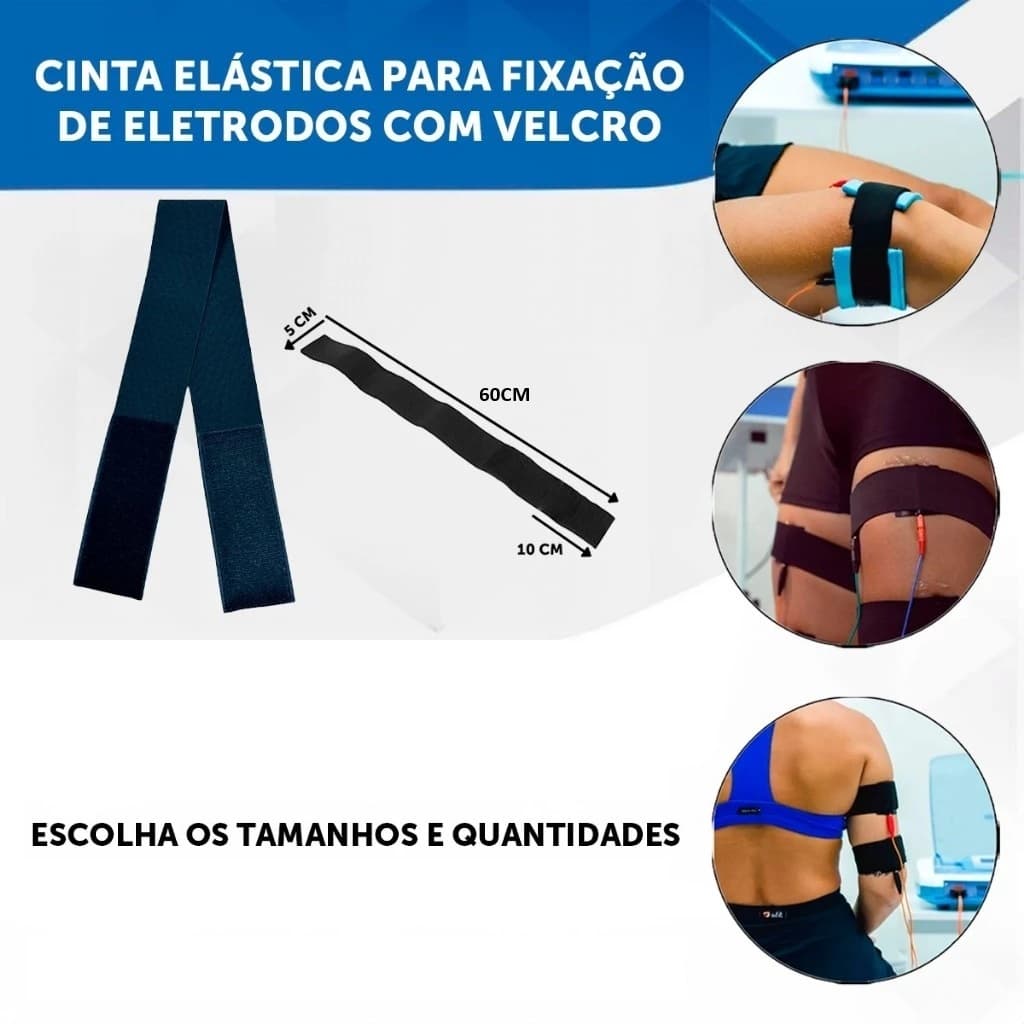 Cinta Elástica Para Fixação de Eletrodos 60cm