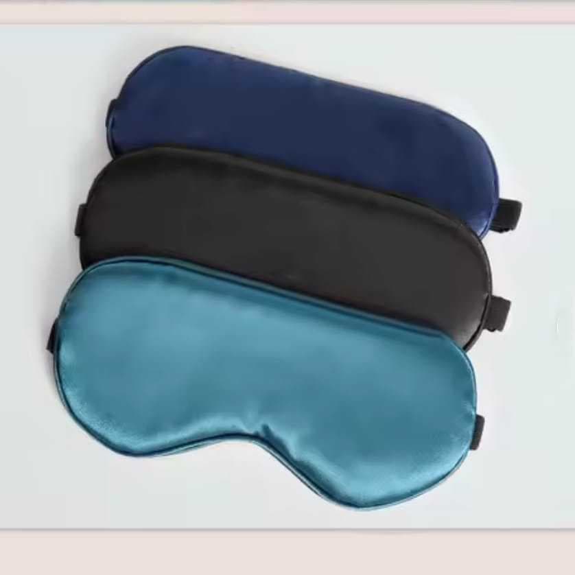 Mascara de Dormir com Elástico Unissex Algodão Seda para Descanso, Viagem 7927