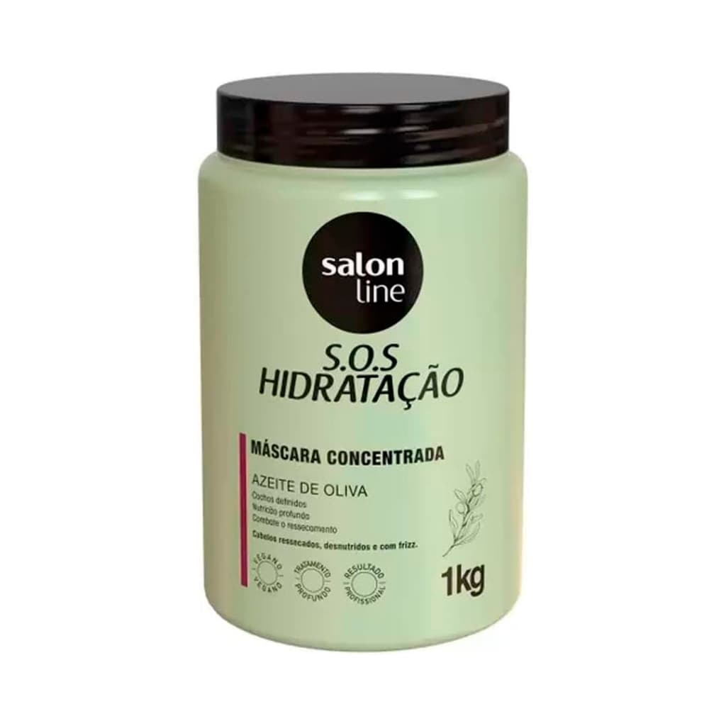 Máscara S.O.S Hidratação Azeite de Oliva Salon Line 1kg