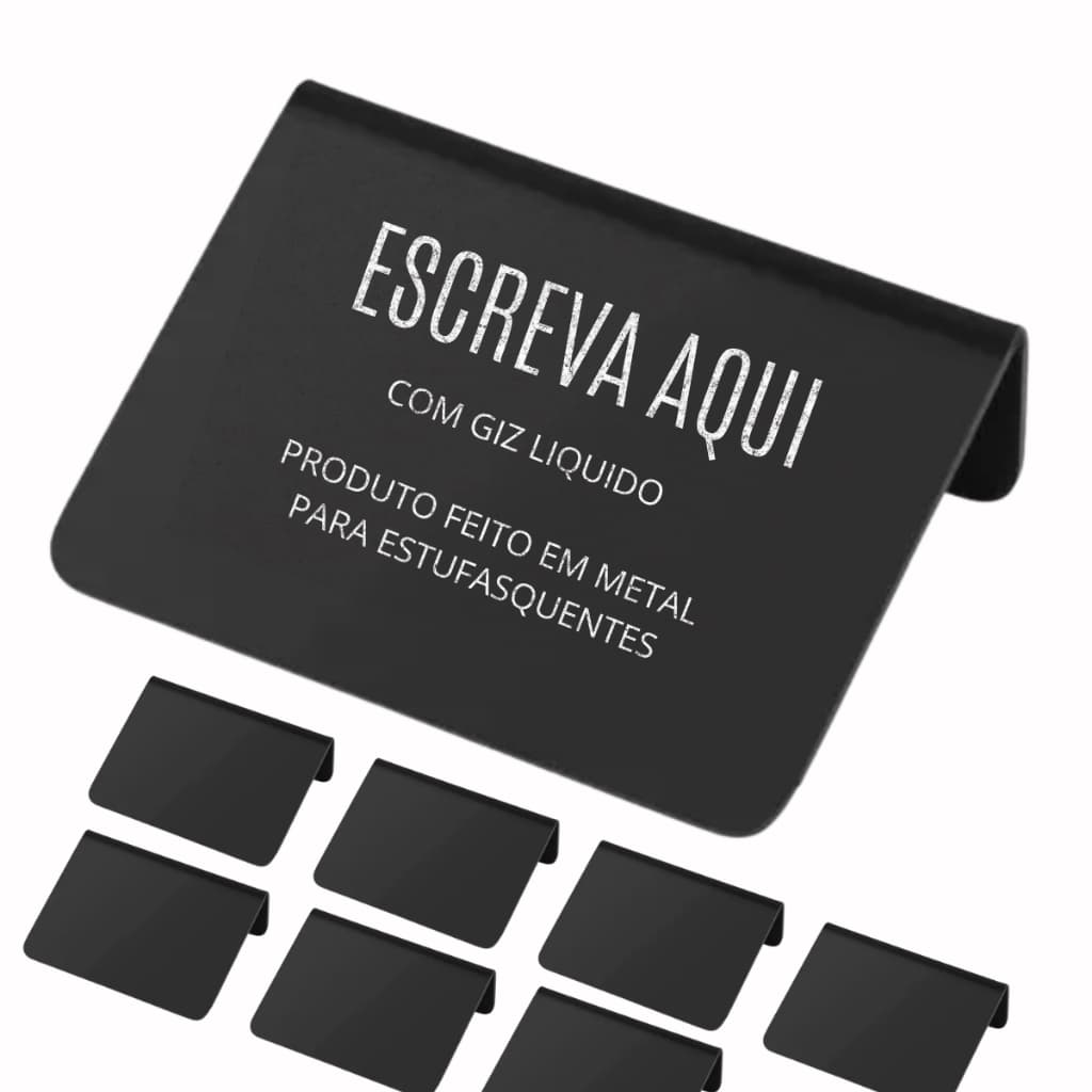 Placa Display Mesa Buffet Vitrine Self-service Preços Kit 5