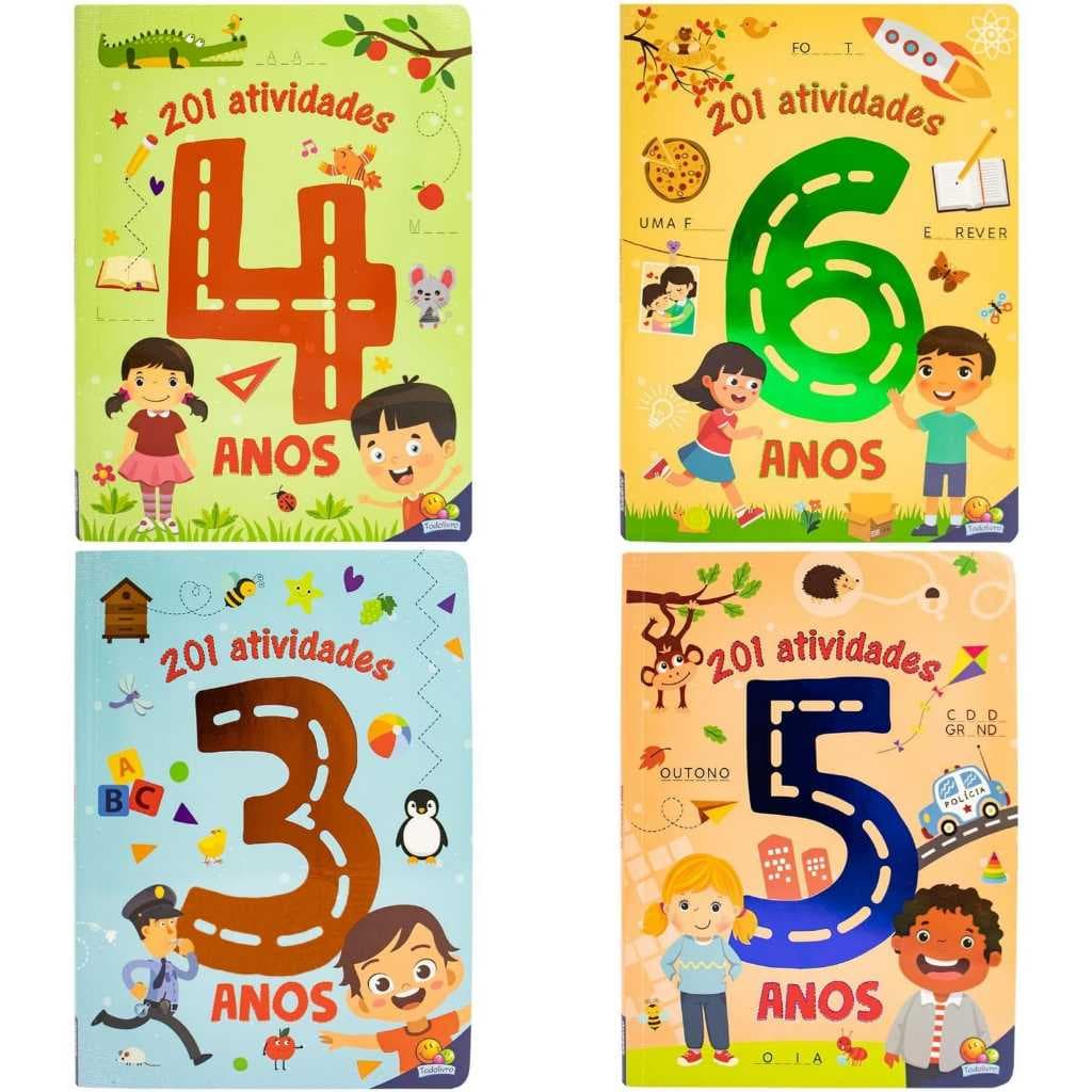 Livro 201 atividades. de 3 a 6 anos de idade.