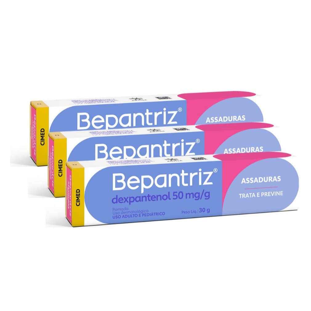 Kit 3 Bepantriz Dupla Proteção - 30g - Cimed