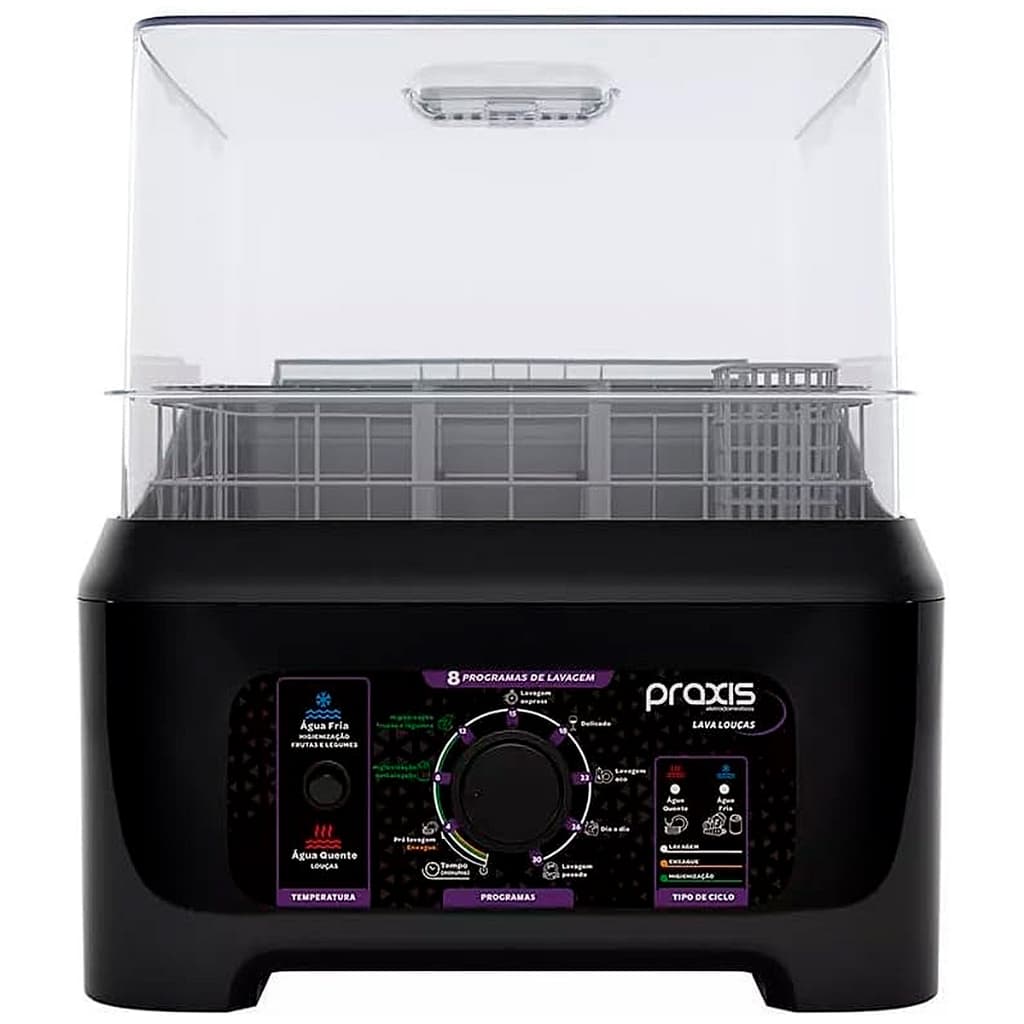 Lava Louças Praxis Portátil LLPP Semi-Automática 127V Preto