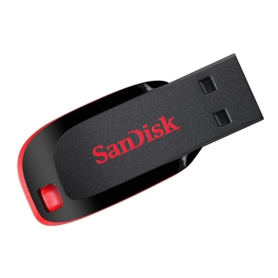 Pendrive Sandisk USB 32GB 128GB Cruzer Lâmina 2.0 Flash Drive ORIGINAL