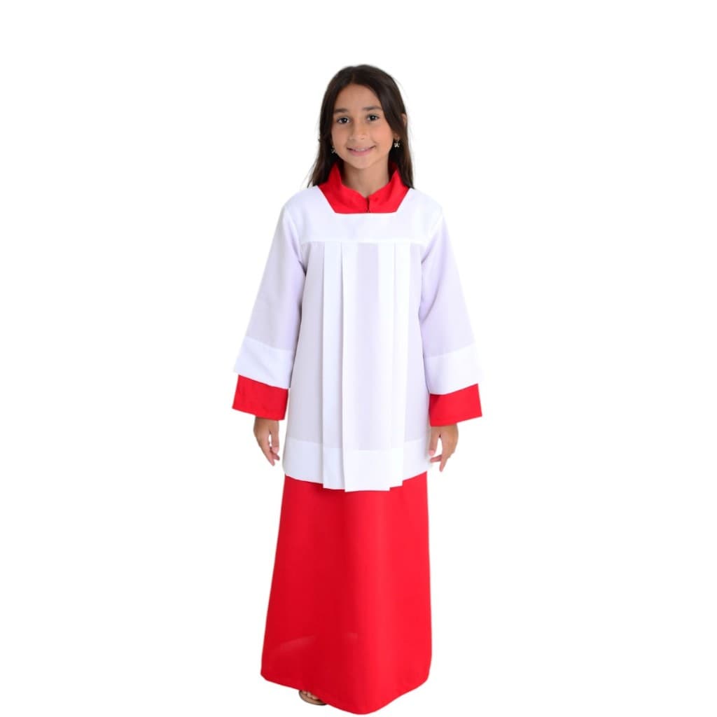 Conjunto Veste Coroinha Túnica + Sobrepeliz