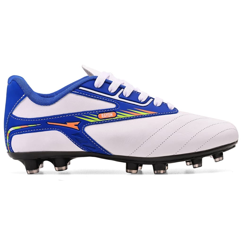 Chuteira em Couro Legitimo Futebol Campo Trava - Resistente Costurada - Original R422-03