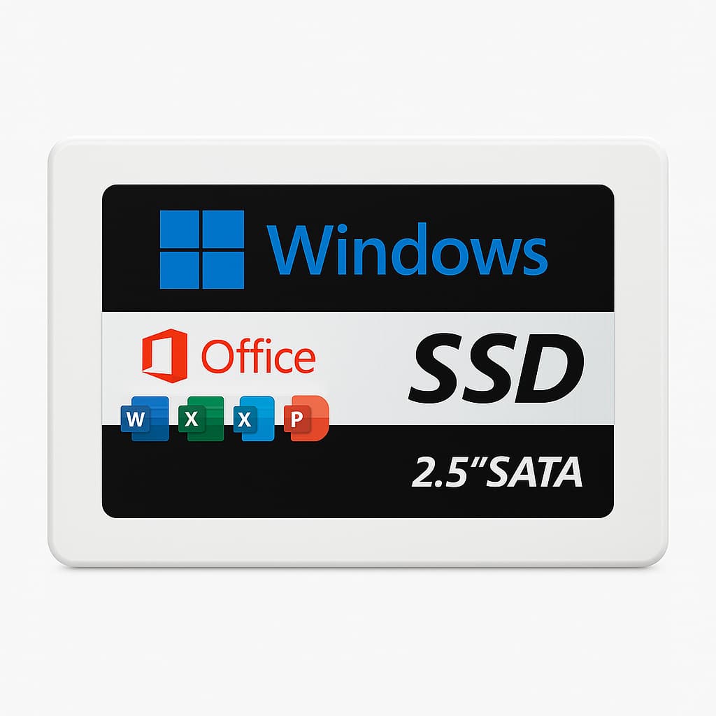 SSD 256GB Com Windows + Office Instalado