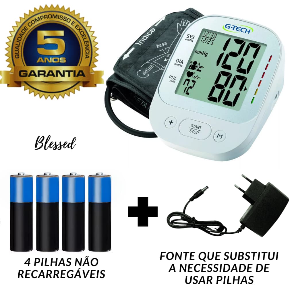 Aparelho De Pressão Braço Digital Gtech La800