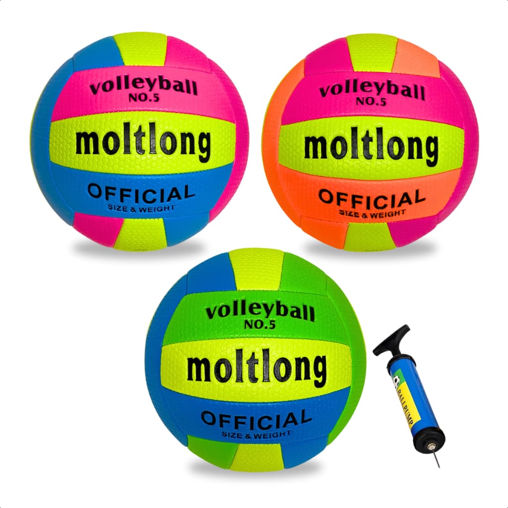Bola De Vôlei Voleibol Praia Quadra Super Macia Neon Soft Touch Treinamento Bombinha