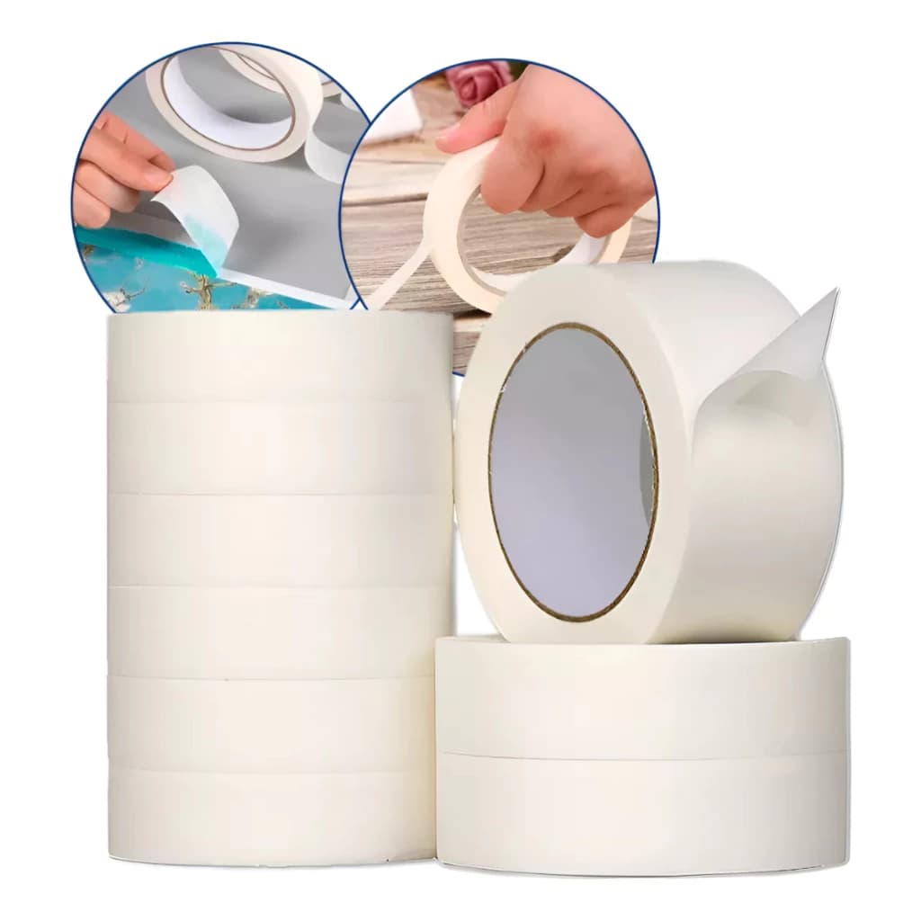 Kit com 10 Rolos de fita Crepe Bege 45x40 Direto da Fabrica