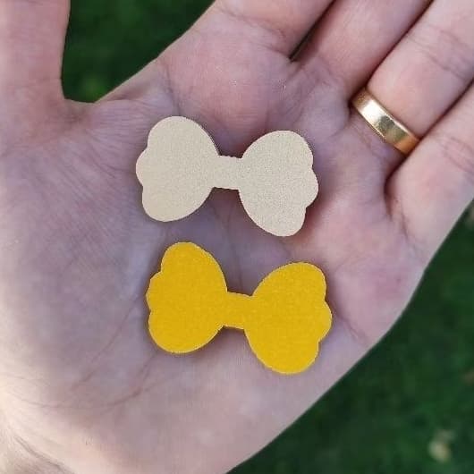 Laço Base EVA adesivado pet 200 unidades 4cm, laço para fazer lacinhos adesivado, adesivo para laço adesivado pet