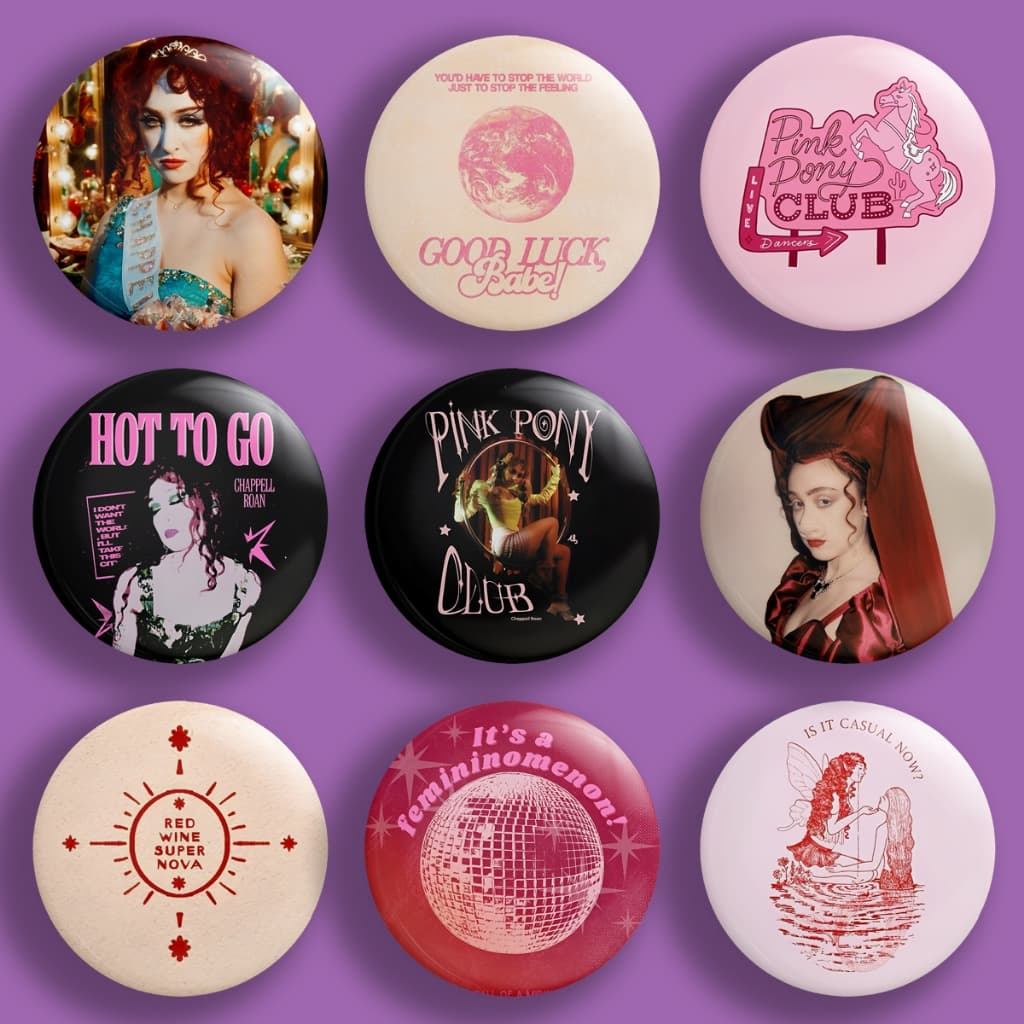 Botton Música Chappell Roan | Unitário ou Kit | Escolha os Modelos