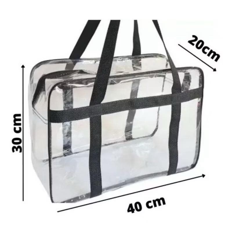 Bolsa Malote Transparente Moda Praia, Piscina, Viagem Grande ENVIO INMEDIATO