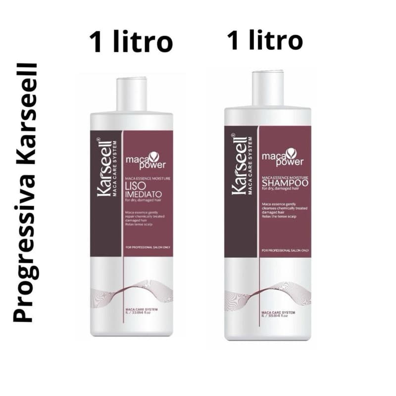 Kit Karseell Liso Perfeito – Shampoo 1L + Progressiva 1L