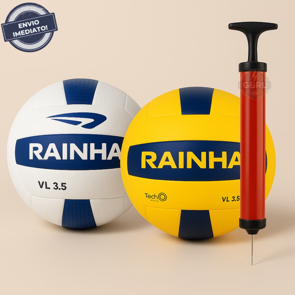 Bola de Vôlei Para Quadra E Areia Oficial 3.5 TechFusion Original Rainha