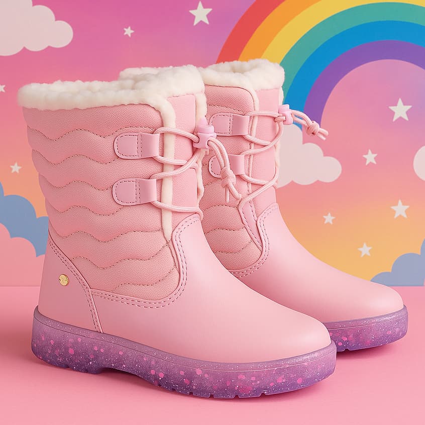 Bota Infantil Confortável Botinha Vários Modelos Menina Criança Inverno Com Pelinho Camin Promoção