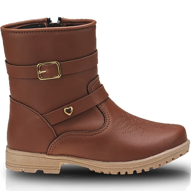 Bota Infantil Feminina Cano Baixo Super Confortável Promoção