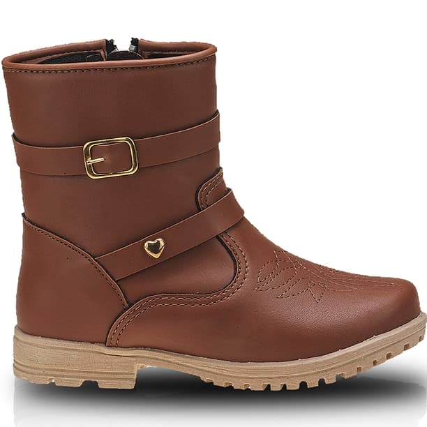 Bota Infantil Menina Cano Baixo Super Confortável Promoção