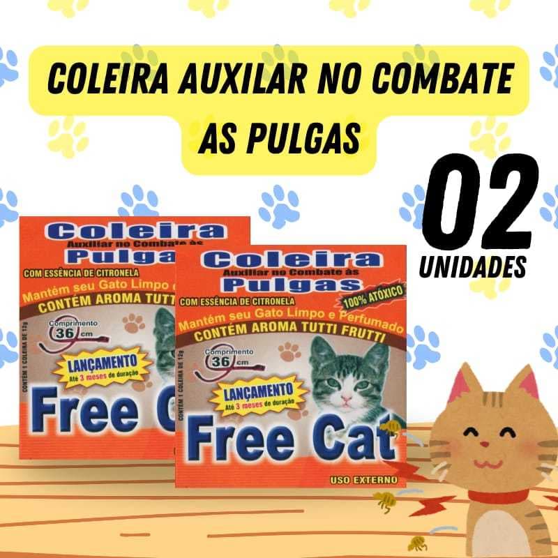 2UN Coleira Anti Pulga Carrapato Gato Cachorro Anti Pulgas Free Para Seu Pet
