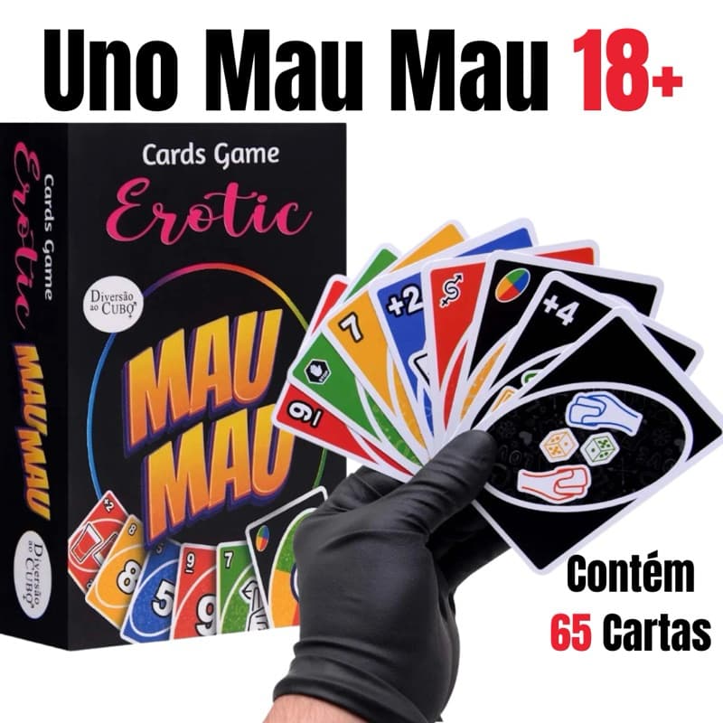 Jogo Uno Cartas Baralho Uno Mau Mau 18+ jogos adultos beber amigos casal casais namorados diversão