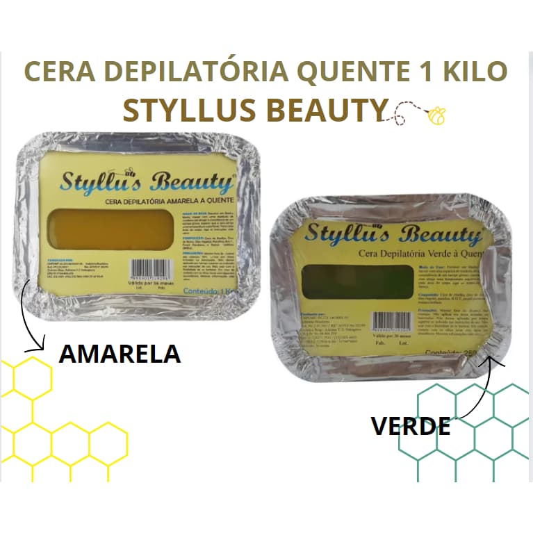 Styllus Beauty Cera Depilatória Amarela A Quente 1kg