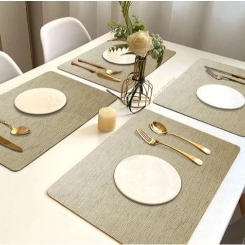 6 Jogo Americano Areia Impermeável Pvc 6 Lugares