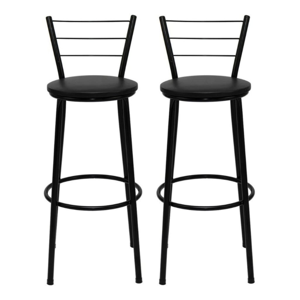 Kit 2 Banquetas Alta 3 Arames Reforçada