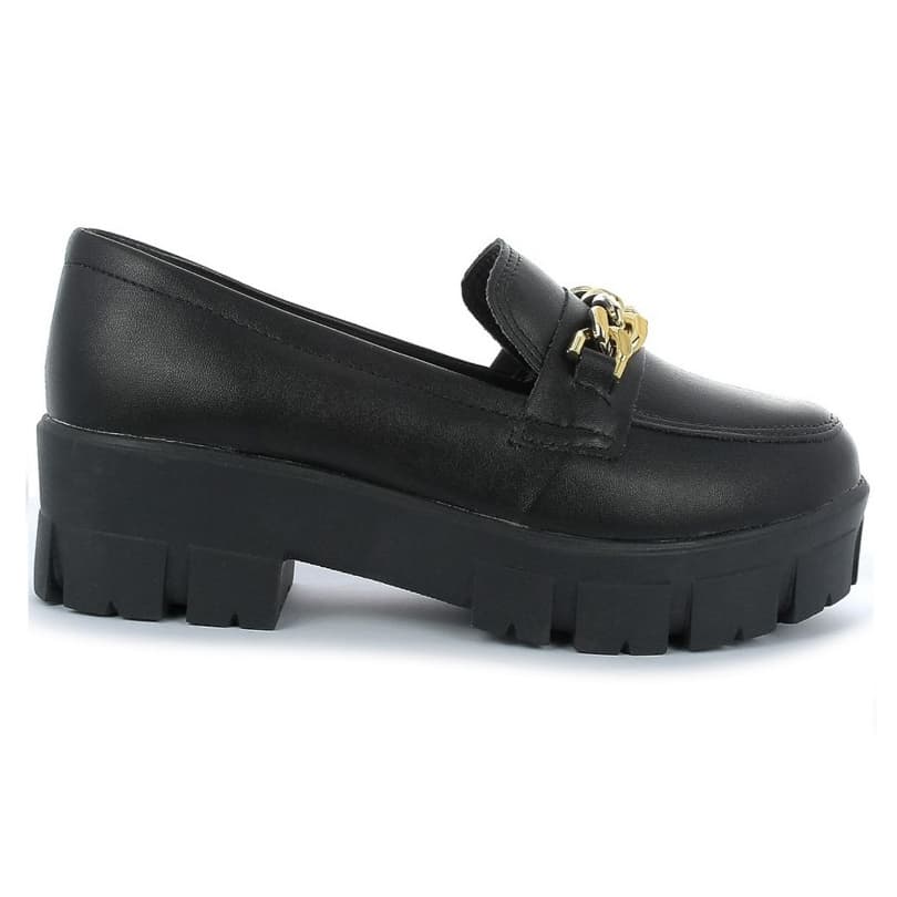 Mocassim Chunky Tratorado Plataforma Corrente Ref:169