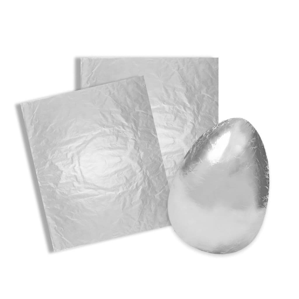 05 Papel Chumbo Prata Embrulhar embalar Ovo Páscoa Grande 40x50