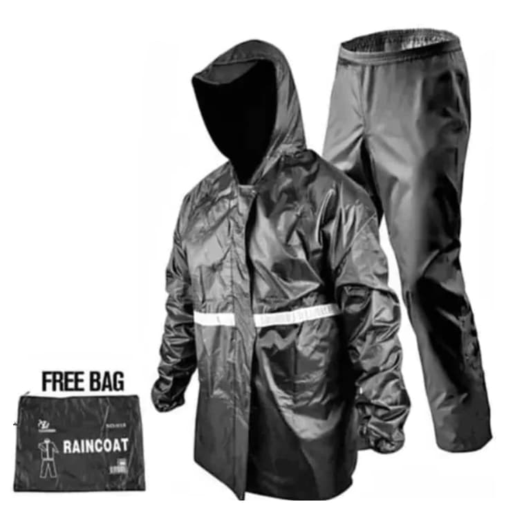 Conjunto Capa De Chuva Para Motoqueiros Ciclistas Impermeável Calça Jaqueta C/ Capuz Envio Rápido