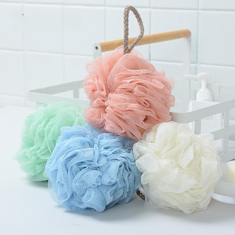Esponja Bucha de Banho Esfoliante Corporal Nylon Cores Sortidas Kit 2 3 4 ou 5 Unidades