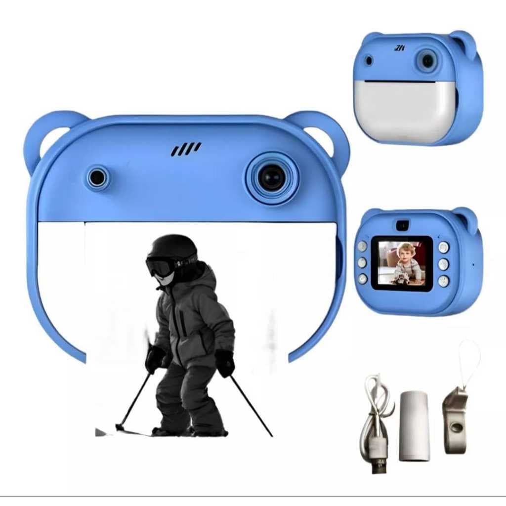 Câmera De Impressão Instantânea Para Crianças 1080p ROSA