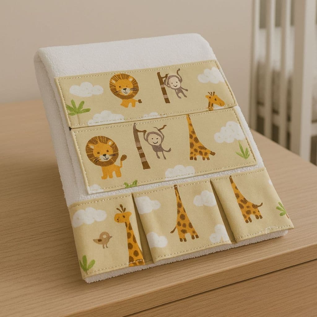 Kit 3 Unidades Toalha de Ombro Boca Babete Bebe Enxoval Menina Menino Rosa Azul Estampas