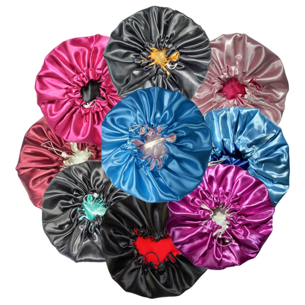 Kit 12 (Duzia) Toucas De Cetim Antifrizz Dupla Face Para Revenda Atacado kit 6 12