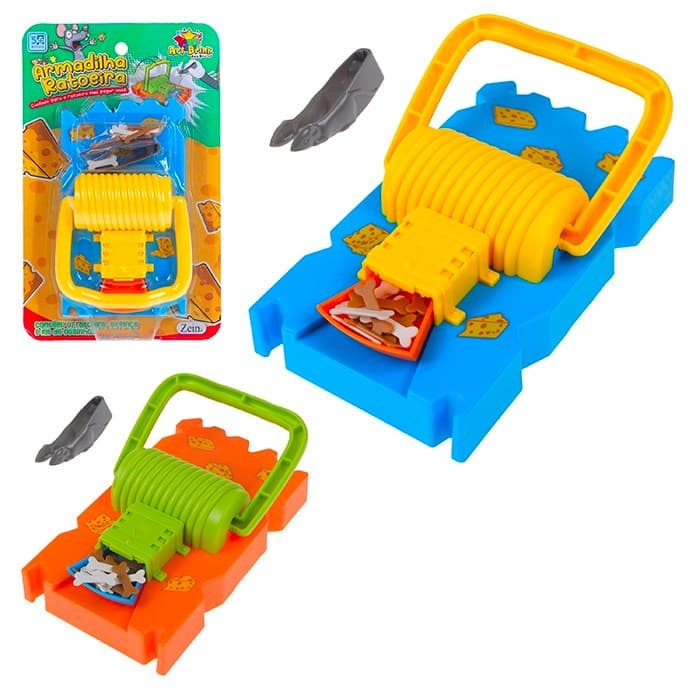 Brinquedo Armadilha Ratoeira Pega Ossinhos Sortidos - Art Brink