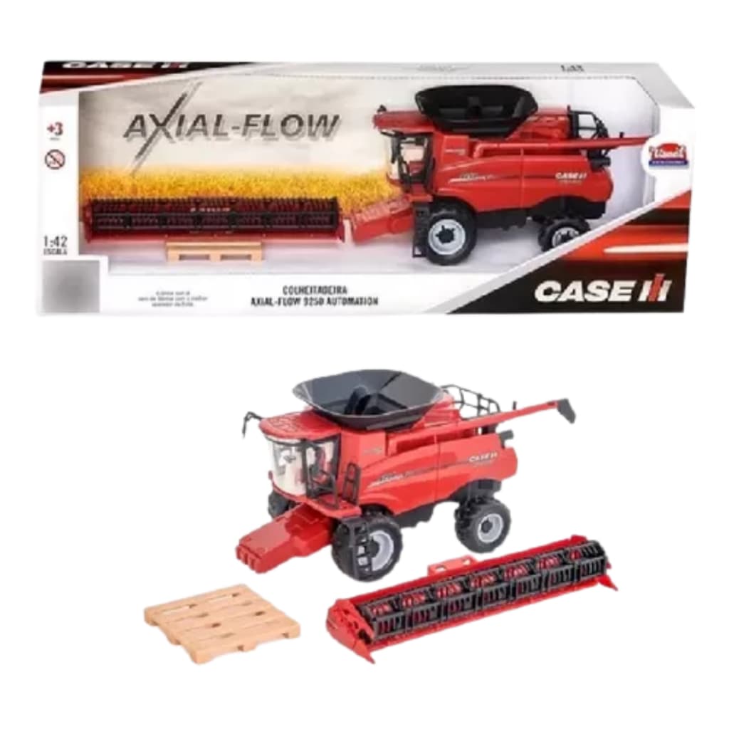 Trator Case Colheitadeira de Grãos Usual Brinquedos