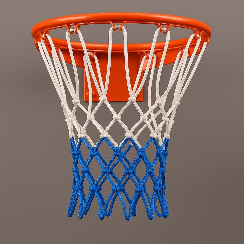 Par de Rede para Aro de Basquete Profissional 4mm Fio duplo Seda(ARO NÃO INCLUSO)