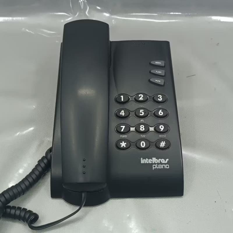 Usado: Telefone Intelbras pleno preto (veja)