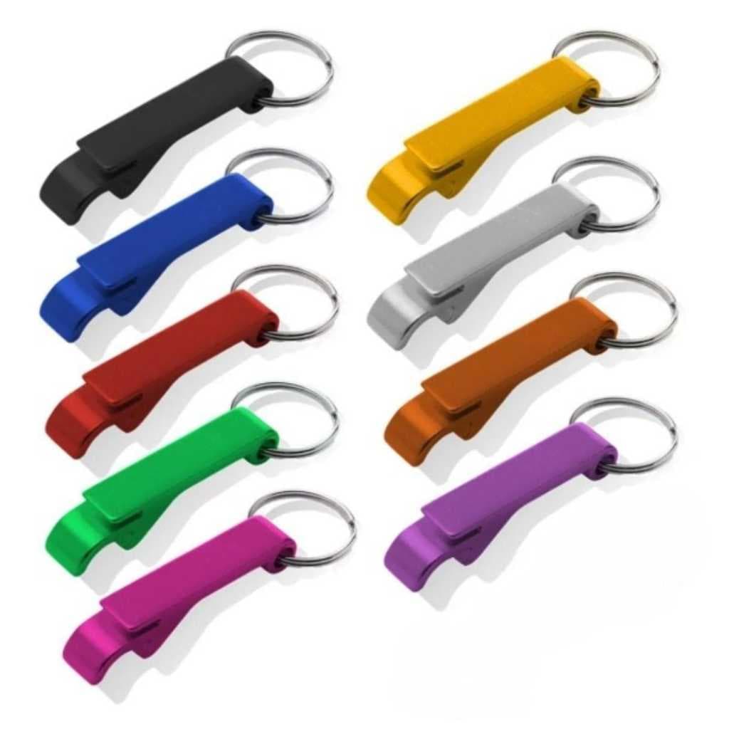 Kit Abridor de Garrafas e Latas Metálico Com 10/25 pçs NÃO PERSONALIZAMOS Chaveiro Abridor de Bebidas