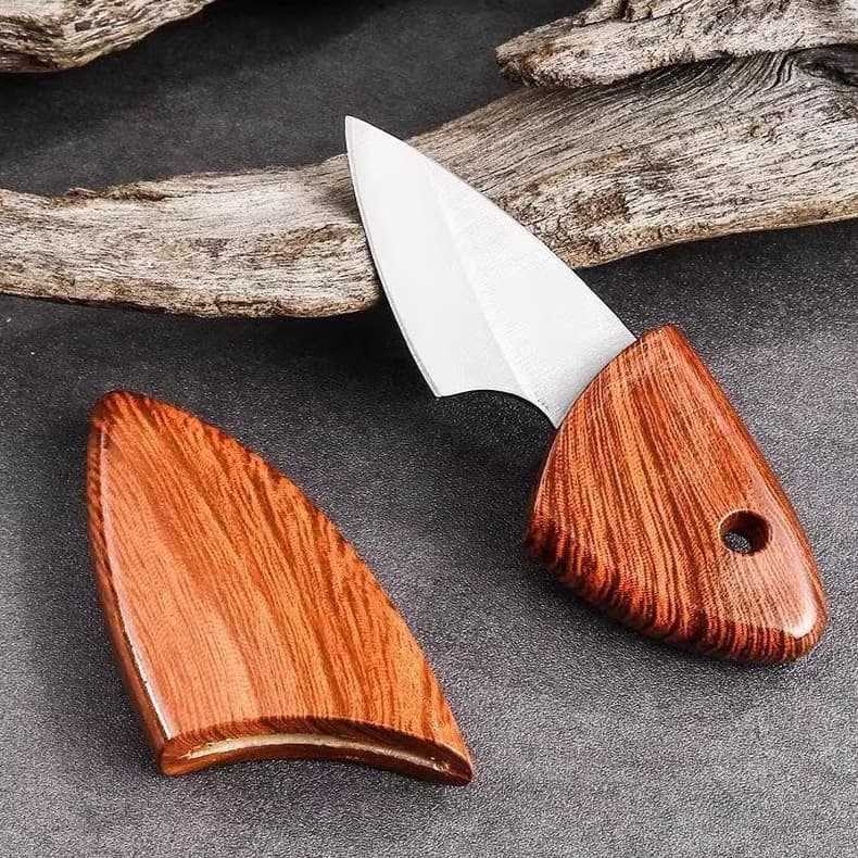 Mini Faca De Frutas Portátil Com Bainha Para Piquenique Pesca Camping Outdoor e Coleção