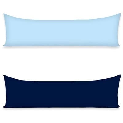 Kit 2 Fronhas Travesseiro de Corpo Xuxão 140x40 cm Fronha Antialérgico Com Ziper Escondido