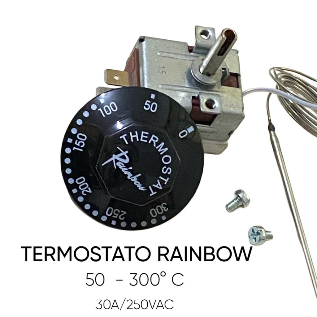 Termostato 50/300 Graus Para Fritadeira Água Óleo Bivolt 30a