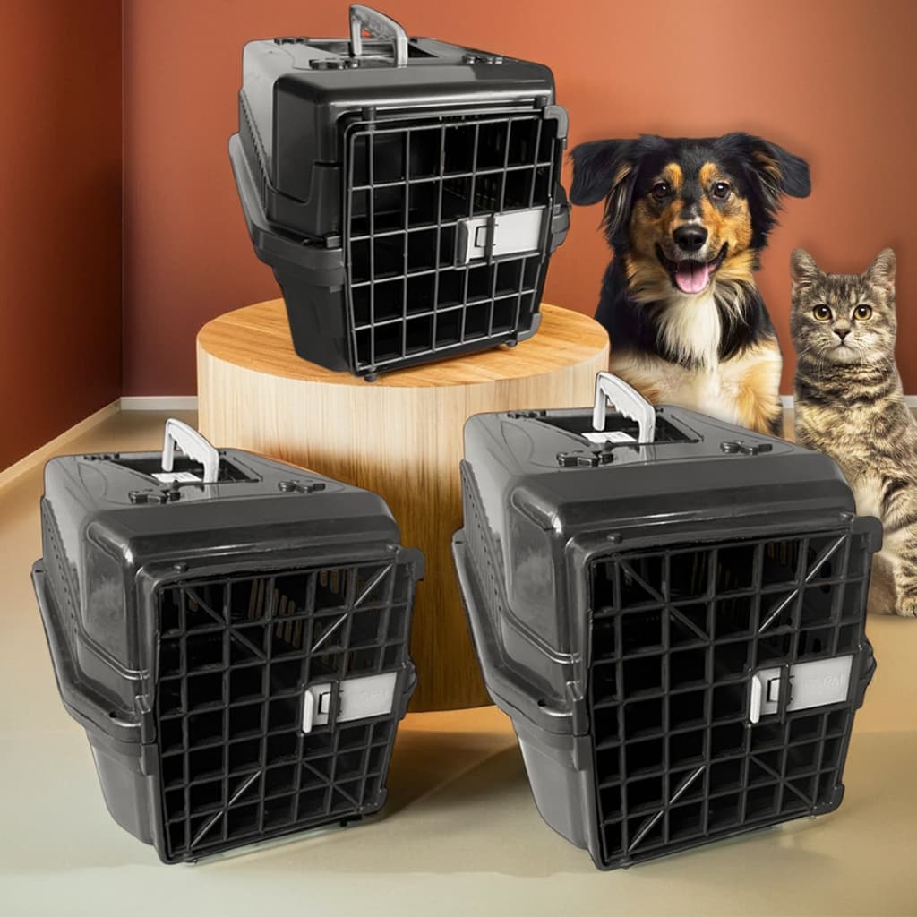 Caixa de Transporte Pet Para Câes Gatos Aves Coelhos Cachorros de Pequeno e Médio Porte Nº1 Nº2 Nº3
