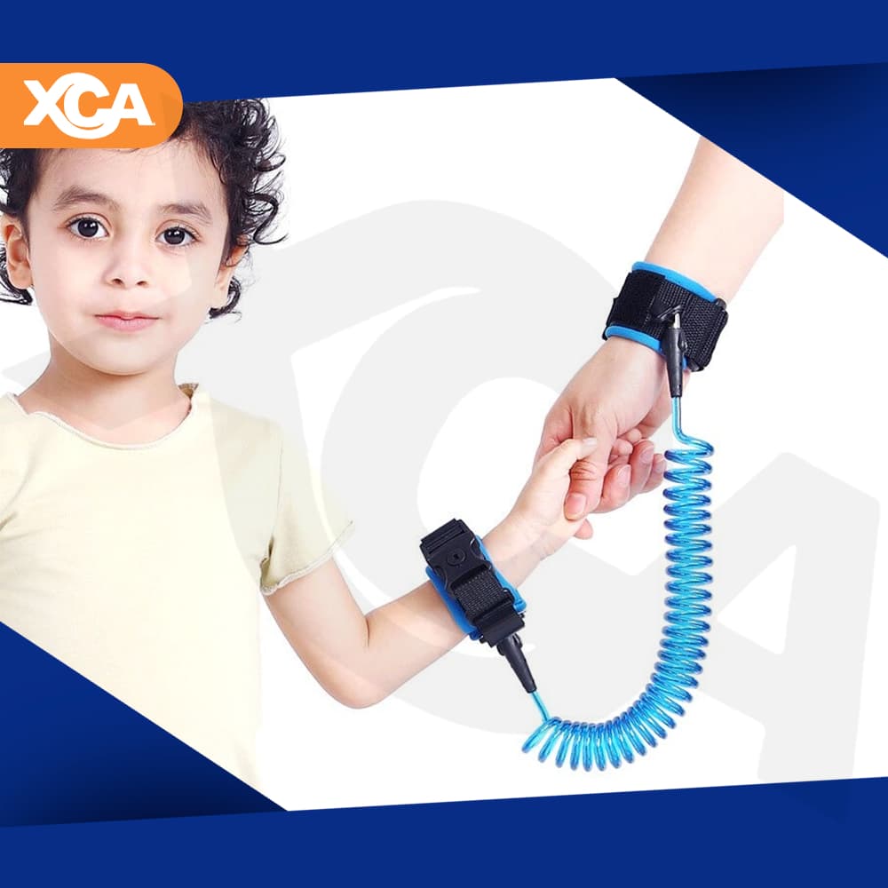 Pulseira Segurança Infantil Guia Cordão Crianaça Para Passeio Anti-Perda Pulso Seguro Perdido Algema